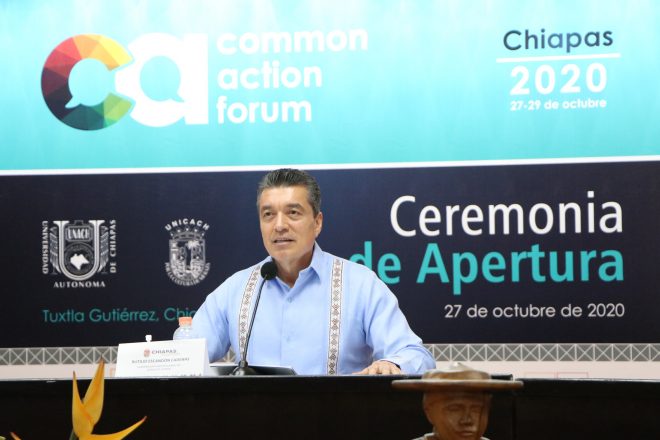 Escandón y Ebrard inauguran Common Action Forum Chiapas 2020