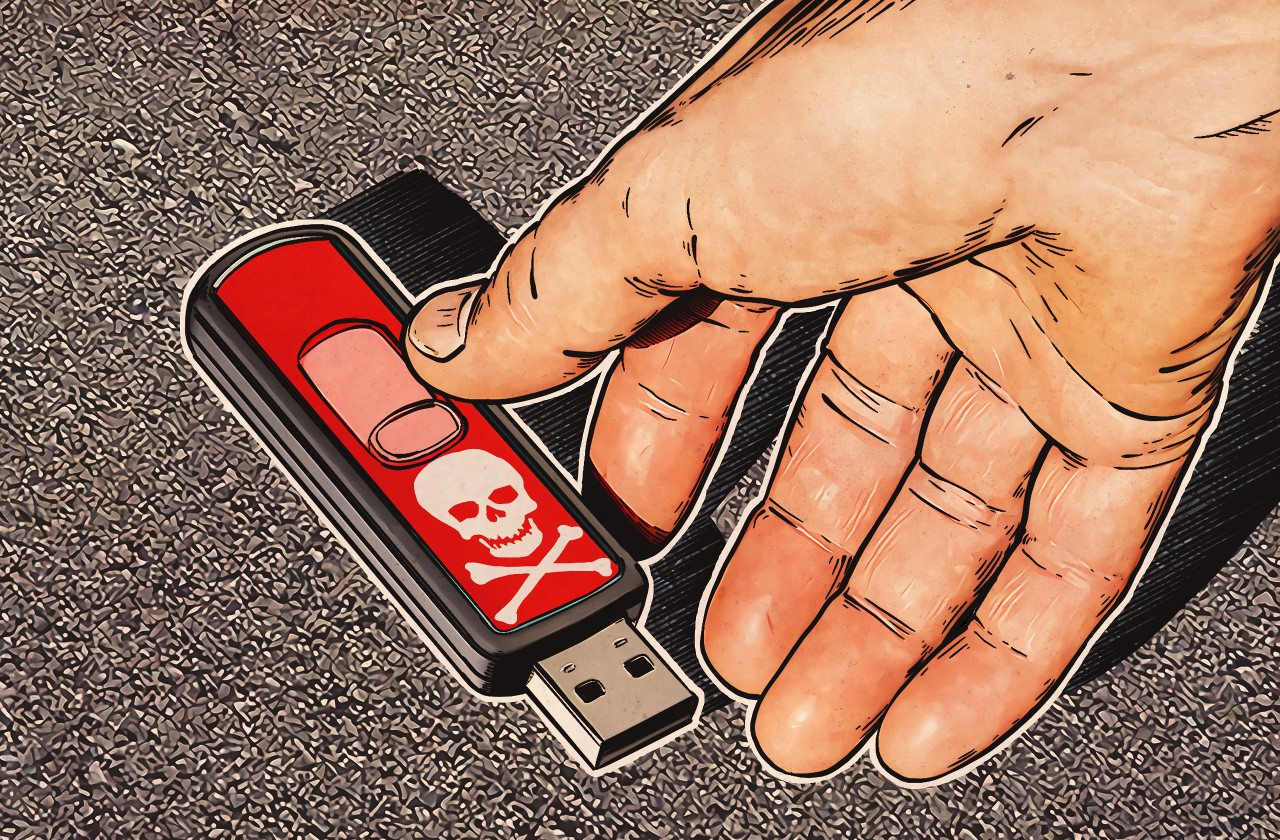 una nueva de ciberataque: USB "perdidas"