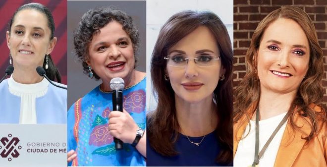 Primera vez en la historia de Mexico, cuatro mujeres destapan sus aspiraciones presidenciales para el 2024