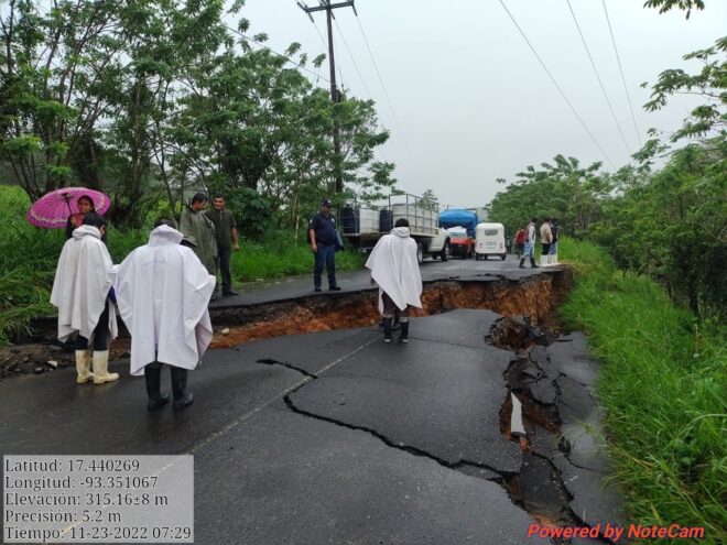 Lluvias vuelven a afectar a municipios de la región Norte de Chiapas