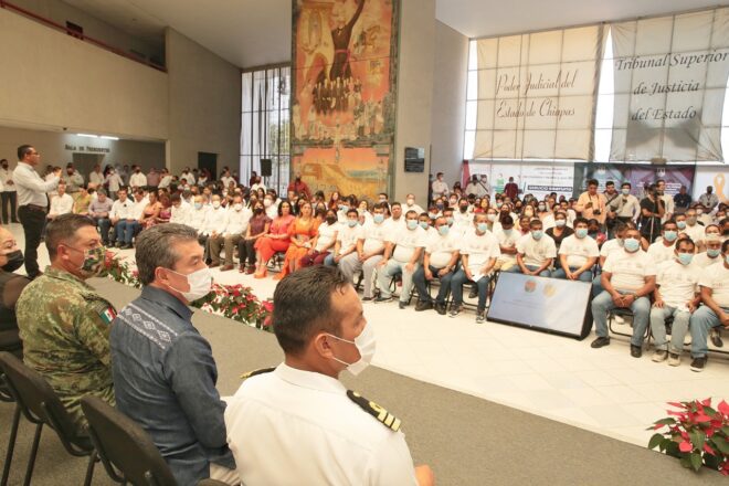 Entregan constancias de libertad a 212 personas que se encontraban en distintos penales de Chiapas