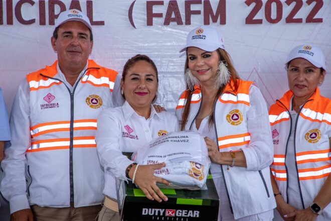 En beneficio de la población, fortalecen con equipo e insumos a personal de PC en Tapachula