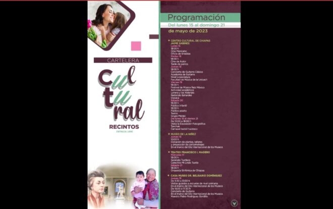 Cartelera cultural de mayo para ti y tu familia
