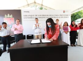 Arrancan programas de prevención para un Chiapas libre violencia contra niñas, adolescentes y mujeres