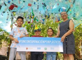 Así sería nadar en un “mar de plásticos”